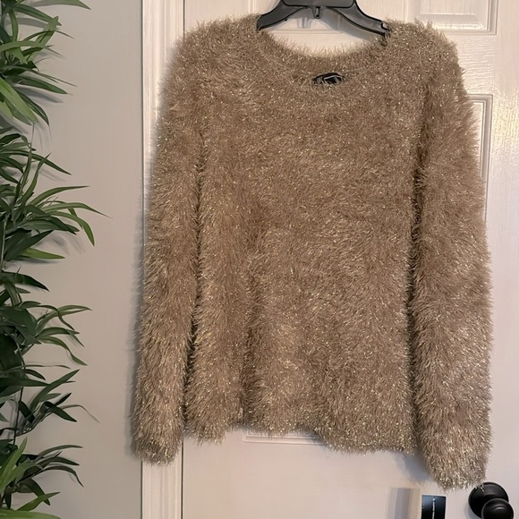INC metallic gold sweater NWT XL - Picture 1 of 10
